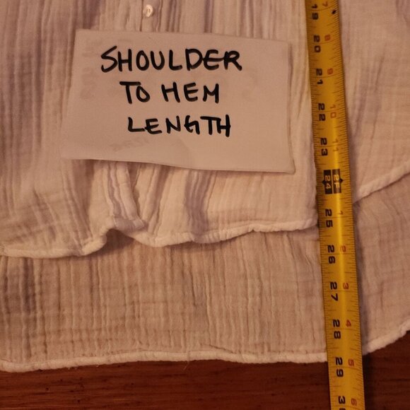 XIRENA Scout Crinkle Gauze White Button Down Shirt - Picture 5 of 8